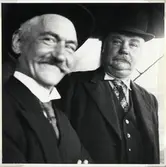 Fiskhandlare August Johansson Wenn tillsammans med skräddare Johansson, Växjö ca 1930.