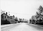 Allégatan mot söder med kvarteret Östen t.v. år 1946.