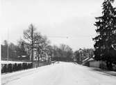 Sparregatan mot söder med kvarteret Östen t.h. år 1946.