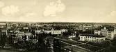Ringsberg / Kristineberg i Växjö, 1910-tal, sett från gamla vattentornet på Hovsberg.