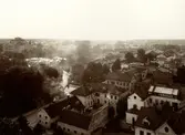 Sydöstra delen av Växjö Centrum samt Söder i Växjö, sett från kyrktornet, 1910-talet.