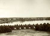Växjösjön och dess östra sida, sett från läroverket, ca. 1915.