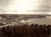 Växjösjön med omnejd bort mot Trummen, Växjö ca. 1913.
