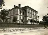 Blindskolan sedd från Södra Esplanaden på Söder i Växjö, ca. 1913.