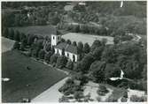 Flygfoto över Barkarö kyrka, Västerås