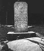 DROTTNINGSTENEN VID UTSIKTSTORNET.