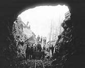 VGJ TUNNELBYGGE VID BROBACKA. 1895-1900.