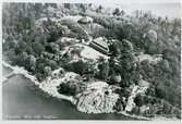 Västerås, Elba.
Flygfoto över Elba med restaurangen, efter 1919.