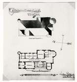 Planritning äver Teleborgs slott. Taket och sovrumsvåningen.