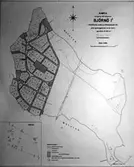 Styckningsplan över Bjönön i Västerås.
