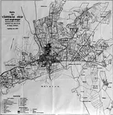 Karta över Västerås 1689-1695.