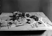 Troligen modell av bostadsområde i Västerås.