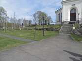 Öggestorps kyrka och kyrkogård.