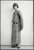 Helporträtt av Greta Garbo so mannekäng för NK:s Franska damskrädderi, hösten1923.