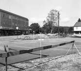 Lerum. Stationssamhällets omvandling till Centrumbebyggelse. Bagges Torg