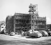 Lerum. Byggandet av kommunens förvaltningsbyggnad pågår, i norra delen av det planerade Bagges Torg