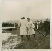 Släckning av brinnande militärflyg, Uppland