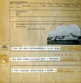 Björn Ekmans gratulationstelegram (radiotelegram) till hustrun Mary som precis hade nedkommit med sonen Manne i Göteborg år 1955.