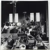 Bruksområdet före renovering. Metallgjuteriet.