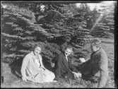 Nils Emanuelsson och Karin Abrahamsson med sällskap. Jönköping 1928.