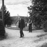 Studiebesök på fältet. Försöksodling. Fyn, Danmark 1935.