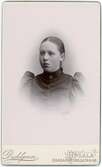 Kabinettsfotografi - Gertrud Svanström, Uppsala 1893