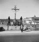 Krucifixet på Karlsbron. Tjeckoslovakien-Ungern-Österrike 1935.
