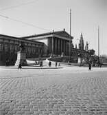 Parlamentsbyggnaden i Wien. Tjeckoslovakien-Ungern-Österrike 1935.