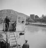 På Donau. Hainburg an der Donau i Österrike. Tjeckoslovakien-Ungern-Österrike 1935.