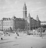 Stadshuset i Györ, Ungern. Tjeckoslovakien-Ungern-Österrike 1935.