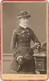 Kabinettsfotografi - Hedvig Gyllenhaal, Uppsala 1882