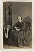 Kabinettsfotografi - Lotten Piscator, Uppsala 1860-tal