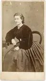 Kabinettsfotografi - Hedvig Röding, Uppsala 1860-tal
