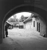 Gårdsinteriör. Győr. Tjeckoslovakien-Ungern-Österrike 1935.