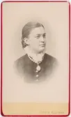 Kabinettsfotografi - Jenny Åberg från Uppsala 1880-tal