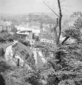 Vy över Budapest. I bildens mitt St. Gerard Sagredo-monumentet. Tjeckoslovakien-Ungern-Österrike 1935.