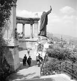 St. Gerard Sagredo-monumentet i Budapest. Tjeckoslovakien-Ungern-Österrike 1935.