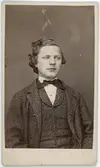 Kabinettsfotografi - Carl von Frisen, Uppsala 1860-tal
