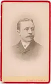Kabinettsfotografi - bankdirektör Jakob Ulander, Uppsala 1880-tal
