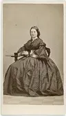 Kabinettsfotografi - Alida Ahlquist, Uppsala 1860-tal