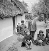 Barn i Tiszafüred. Tjeckoslovakien-Ungern-Österrike 1935.