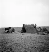 Huset byggs. Ungern. Tjeckoslovakien-Ungern-Österrike 1935.