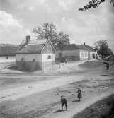 En bondgård i närheten av Balatonsjön, Ungern. Tjeckoslovakien-Ungern-Österrike 1935.