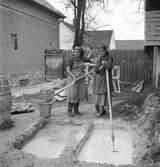 Arbetande kvinnor i Balatonszentgyörgy. Tjeckoslovakien-Ungern-Österrike 1935.