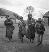 Invånare i Balatonszentgyörgy. Tjeckoslovakien-Ungern-Österrike 1935.