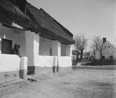 Ett hus i Vörs. Tjeckoslovakien-Ungern-Österrike 1935.