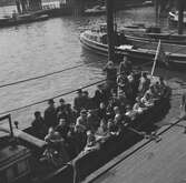 Båtutflykt i Hamburgs hamn. Tyskland-Holland-Belgien 1938.