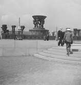 Frognerparken i Oslo. Norge 1946.