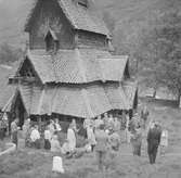 Borgunds stavkyrka. Norge 1946.