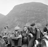 Ombord på en färja. Valldal? Norge 1946.